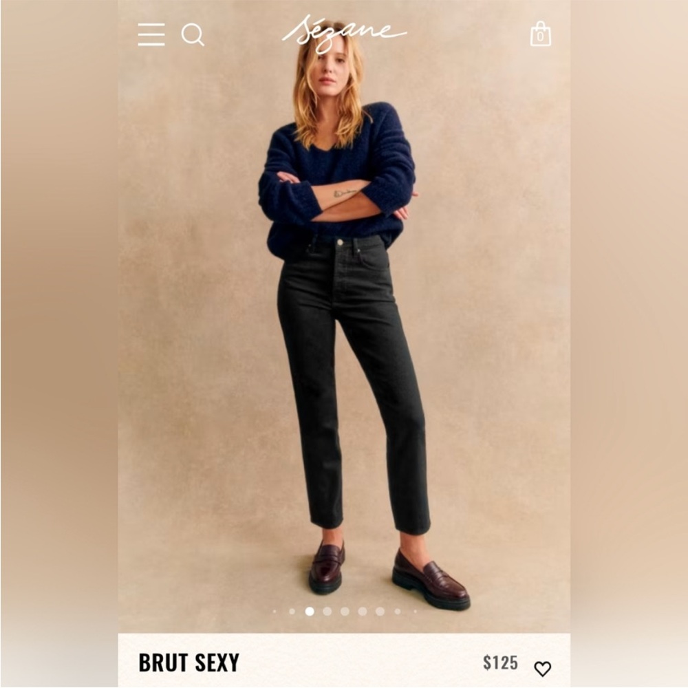 NWOT Sezane brut denim size 42 US 10